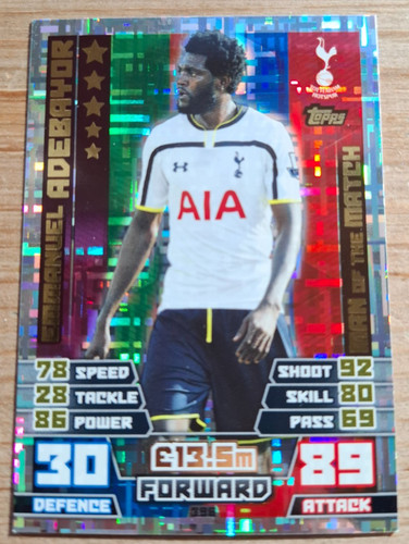 Carta match attax emmanuel - match,